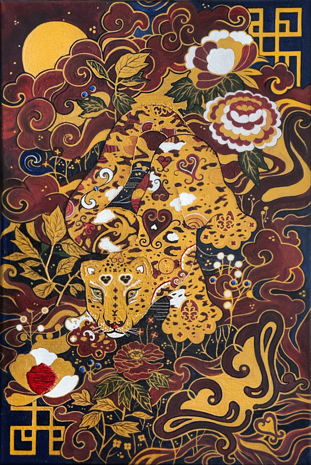 Blumenwald — Schneeleopard